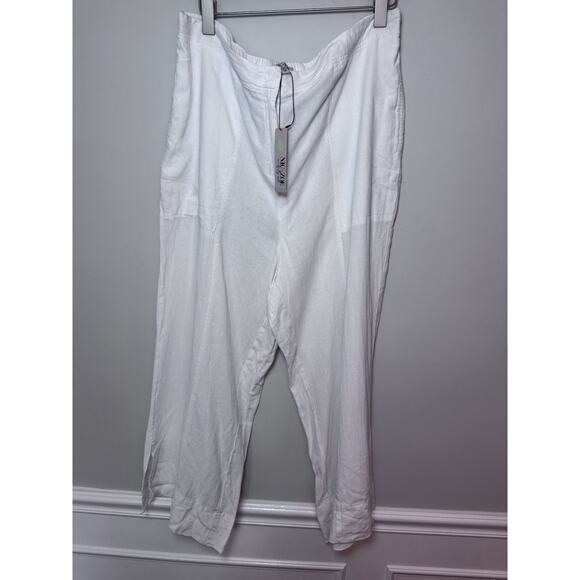 NIC+ZOE Paper White Rumba Park Wide-Leg Ankle Pant Size 18 NWT - Picture 3 of 16
